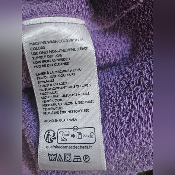 NWOT We The Free Venice V-Neck Sweatshirt In Lavender - Picture 10 of 12